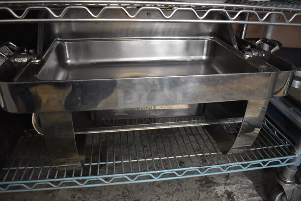 ALL ONE MONEY! Lot of Contents of Shelving Unit Including Chafing Dishes, Dish Caddies, Ceramic Plates, Bowls, Silverware. Does Not Include Shelving Unit.  - Image 5 of 12