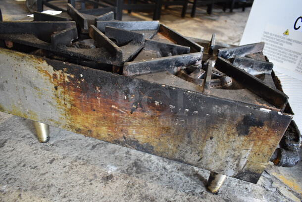 Star Max Stainless Steel Commercial Countertop Natural Gas Powered 2 Burner Range. - Image 5 of 6