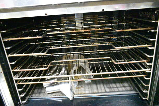 2 Vulcan VC6GD-SEFCAM5 Stainless Steel Commercial Natural Gas Powered Full Size Convection Oven w/ View Through Doors, Metal Oven Racks and Thermostatic Controls. 2 Times Your Bid! - Image 6 of 10
