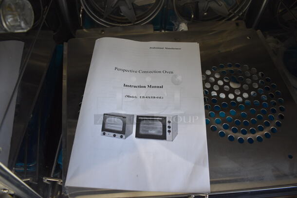 BRAND NEW! Perspective Model EB-1A Stainless Steel Commercial Countertop Electric Powered Convection Oven w/ View Through Door and Metal Oven Racks. 220 Volts, 1 Phase. 23.5x23x22.5 - Image 4 of 5