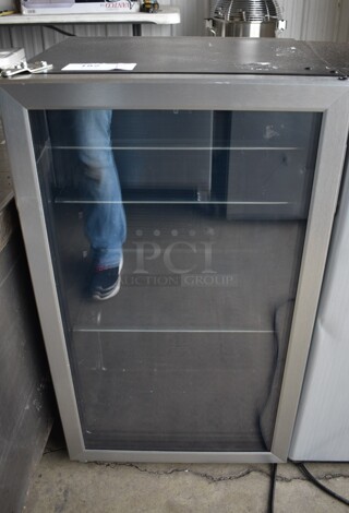 Metal Mini Cooler Merchandiser. 115 Volts, 1 Phase. 19x18x33. Tested and Working!