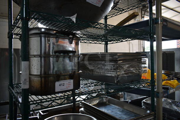 ALL ONE MONEY! Tier Lot of Various Items Including Stainless Steel Full Size Drop In Bins and Pans - Image 3 of 5