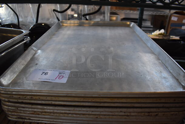 10 Metal Full Size Baking Pans. 18x26x1. 10 Times Your Bid! - Image 3 of 3