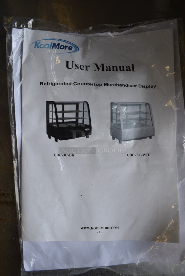 BRAND NEW SCRATCH AND DENT! KoolMore CDC-3C-BK Metal Commercial Countertop Refrigerated Display Case Merchandiser. 110-120 Volts, 1 Phase. 28x18x27. Tested and Powers On But Parts Do Not Move - Image 5 of 7