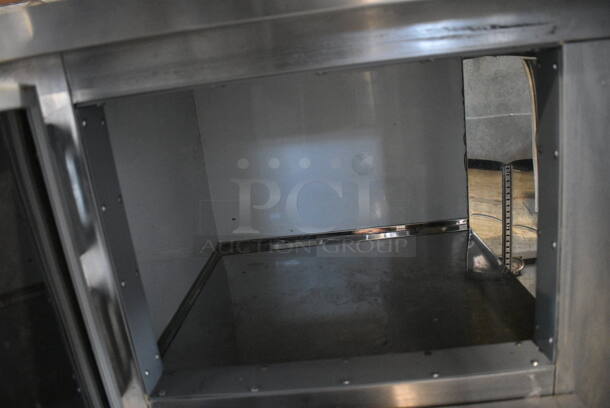Stainless Steel Commercial Work Top 4 Door Cooler w/ Backsplash. 96.5x24.5x43. Tested and Does Not Power On - Image 3 of 7