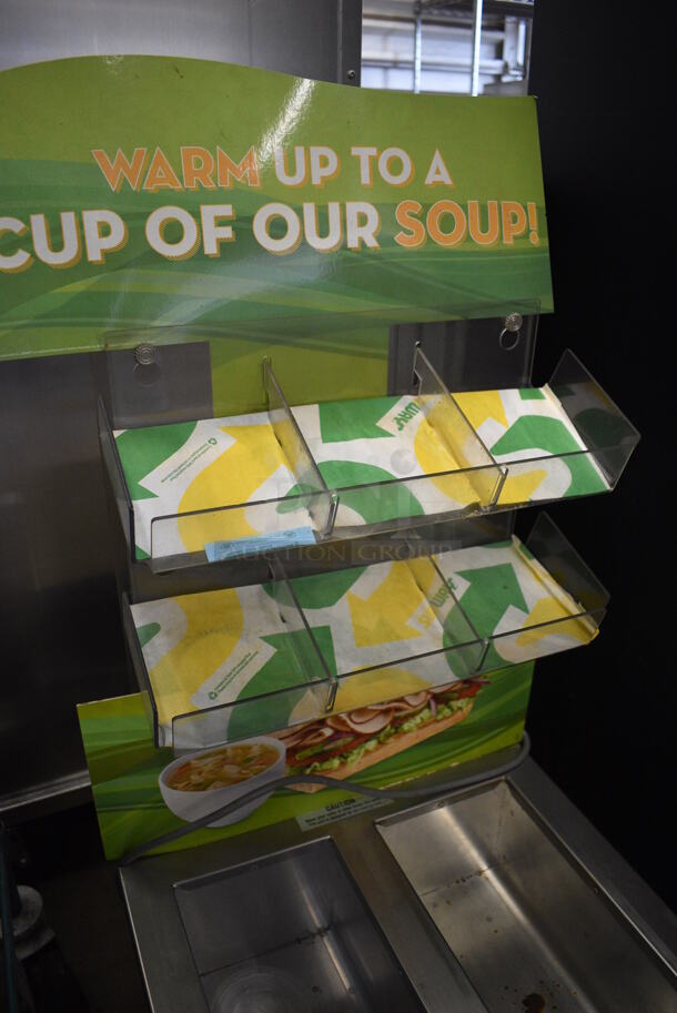 Duke Model CSW-2-T-AM Stainless Steel Commercial Countertop 2 Well Food Warmer w/ Poly 2 Tier Rack. 120 Volts, 1 Phase. 18x16x38. Tested and Working! - Image 4 of 5