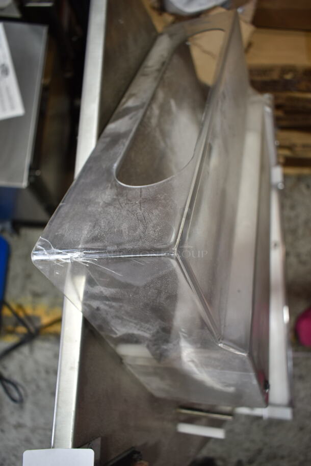 BRAND NEW SCRATCH AND DENT! Estella 348EDS18D Stainless Steel Commercial Countertop Two Stage Dough Sheeter. 120 Volts, 1 Phase. Tested and Working! - Image 6 of 7