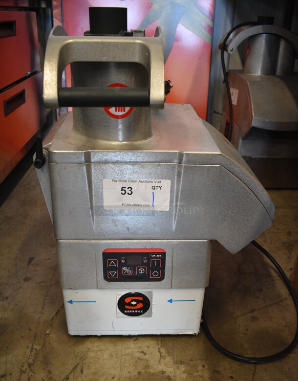 Sammic Model CK-301 Metal Commercial Countertop Food Processor. 120 Volts, 1 Phase. 15x13x21. Tested and Working!