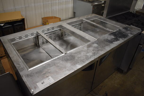 Turbo Air Model TST-60SD-24 Stainless Steel Commercial Prep Table on Commercial Casters. 115 Volts, 1 Phase. 60x34x36. Tested and Powers On But Does Not Get Cold - Image 2 of 6