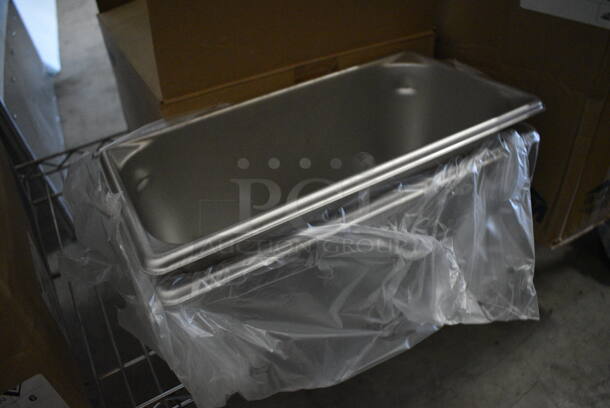 2 BRAND NEW IN BOX! Vollrath Stainless Steel 1/3 Size Drop In Bins. 1/3x6. 2 Times Your Bid! - Image 2 of 4