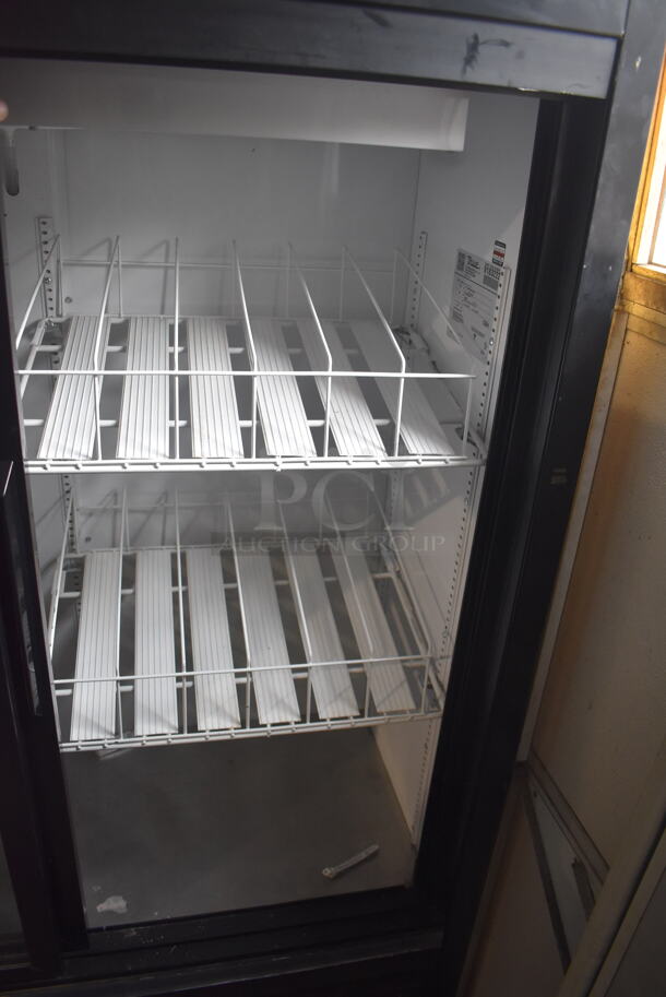 2017 True GDM-418L-60-HC-LD Commercial Snapple 2 Sliding Door Reach In Cooler In Black With Polycoated Racks. 115V/1 Phase. Tested And Working - Image 5 of 7