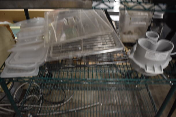 ALL ONE MONEY! Lot oF Items Including Drink Dispenser, Steel Pot, Frying Baskets, Steel and Plastic Lids, Squeeze Bottles AND MORE! - Image 6 of 6