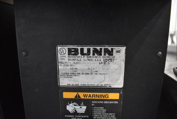 Bunn Model VP17-1 Metal Commercial Countertop Single Burner Coffee Machine w/ Poly Brew Basket. 120 Volts, 1 Phase. 8x18x18 - Image 4 of 4