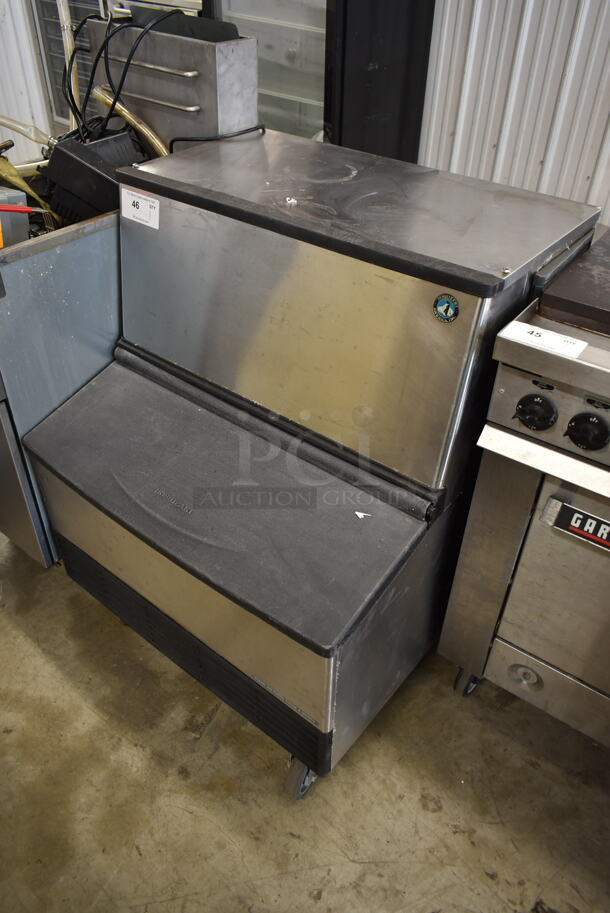 Hoshizaki Stainless Steel Commercial Ice Head on Bin w/ Commercial Casters. - Image 2 of 9