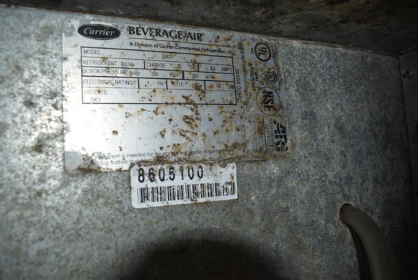 Beverage Air BM23 Stainless Steel Commercial Direct Draw Kegerator w/ Beer Tower on Commercial Casters. 115 Volts, 1 Phase. 24x26.5x49.5. Tested and Working! - Image 7 of 7