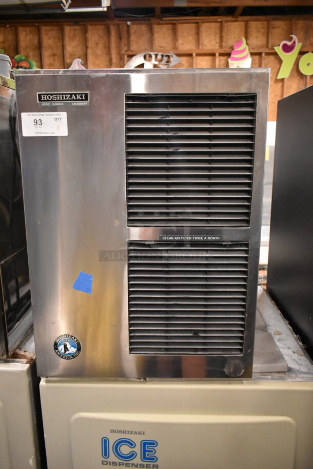 Hoshizaki KM-500MAF Stainless Steel Commercial Ice Head on Hoshizaki DB-200C Hotel Dispenser Ice Bin. 115-120 Volts, 1 Phase.  - Image 2 of 7