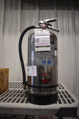 Buckeye Wet Chemical Fire Extinguisher. 9x8x20 Buyer Must Pick Up - We Will Not Ship This Item.
