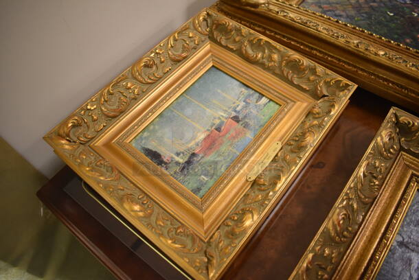 Framed Canvas Painting Reproduction of Argenteuil by Claude Monet From Art Dealer Ed Mero! - Image 2 of 6