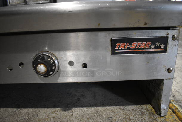 Tri-Star Stainless Steel Commercial Countertop Natural Gas Powered Flat Top Griddle. 48x32x13 - Image 3 of 5
