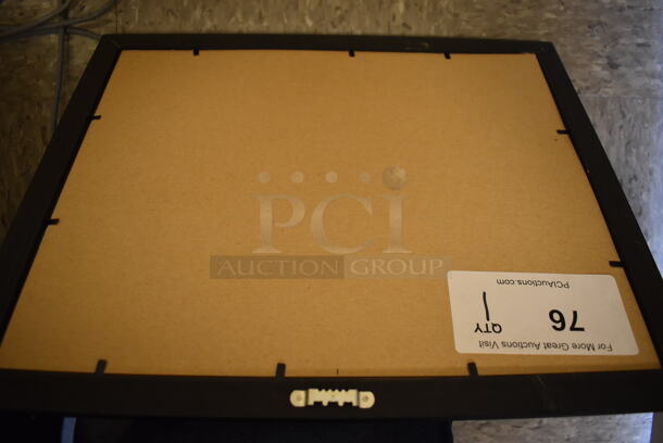 Framed Picture of Road Next to Fence and Tree.  - Image 4 of 4