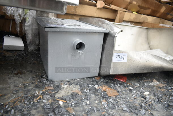BRAND NEW SCRATCH AND DENT! Regency 600GT10 20 lb. 10 GPM Grease Trap with 2" Non-Threaded Connections - Image 3 of 6