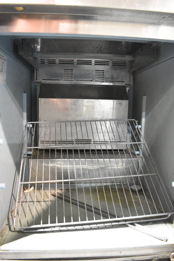 2014 Delfield 4427N-6-GC1 Stainless Steel Commercial Sandwich Salad Prep Table Bain Marie Mega Top. 115 Volts, 1 Phase. Tested and Powers On But Does Not Get Cold - Image 2 of 4