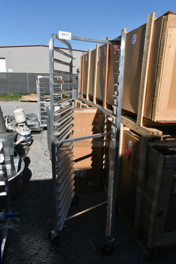 Channel 401AN Metal Commercial Pan Transport Rack on Commercial Casters.  - Image 1 of 4