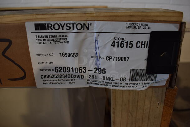 BRAND NEW IN CRATE! Royston 62091063-296 Metal Soda Station w/ 4 Cup Dispensers and 2 Doors. 36x37x32 - Image 5 of 6