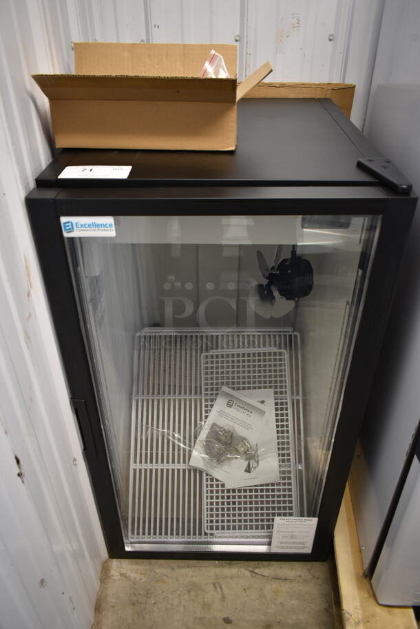 BRAND NEW SCRATCH AND DENT! Excellence CTM-7HC Metal Commercial Mini Cooler Merchandiser. 115 Volts, 1 Phase. Tested and Working! - Image 1 of 5