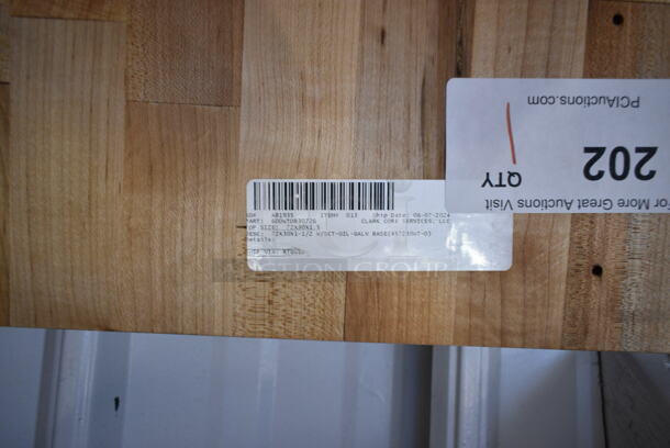BRAND NEW SCRATCH AND DENT! Regency 600WTOB3072G 30" x 72" Wood Top Work Tabletop. No Legs.  - Image 4 of 4