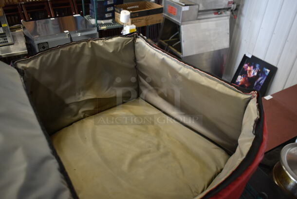 Red Insulated Hot Food Carrying Bag. - Image 3 of 4