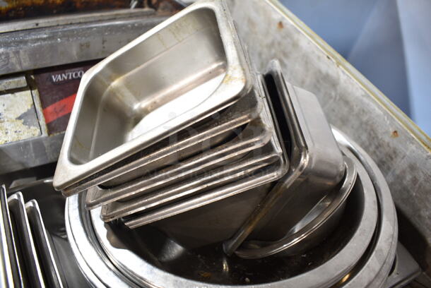 ALL ONE MONEY! Lot of Various Stainless Steel Drop In Bins and Bowls.  - Image 4 of 6