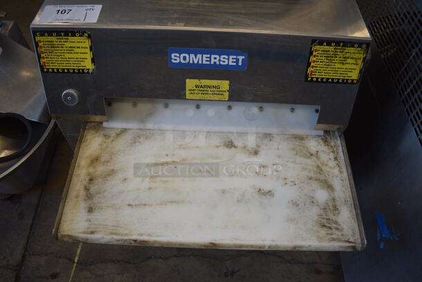 Somerset CDR-2000LC Stainless Steel Commercial Countertop Dough Sheeter. 115 Volts, 1 Phase. 24x26x28. Tested and Does Not Power On - Image 4 of 6