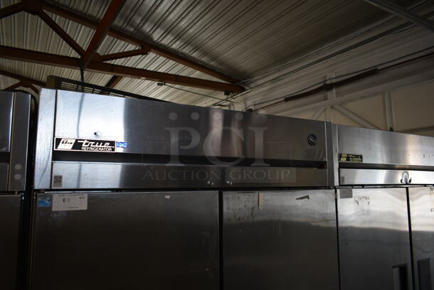 2012 True TG2R-2S ENERGY STAR Stainless Steel Commercial 2 Door Reach In Cooler w/ Poly Coated Racks on Commercial Casters. 115 Volts, 1 Phase. Tested and Working! - Image 2 of 8