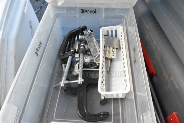 ALL ONE MONEY! Lot of Various Items Including Poly Bins and Bus Bin Lids.  - Image 3 of 3