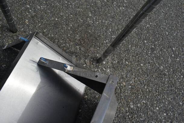 Stainless Steel Wall Mount Shelf. - Image 3 of 3