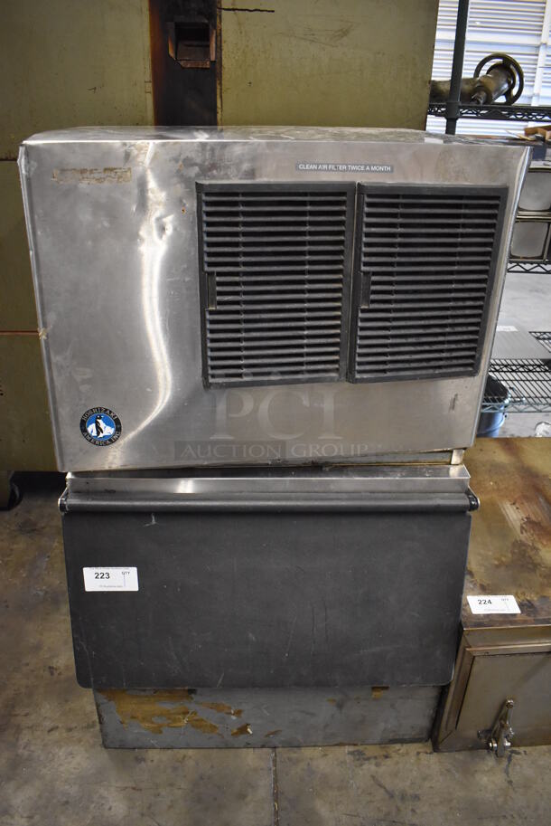 Hoshizaki KML-250MAH Stainless Steel Commercial Ice Head on Commercial Ice Bin. 115 Volts, 1 Phase. 31x33x50 - Image 1 of 5