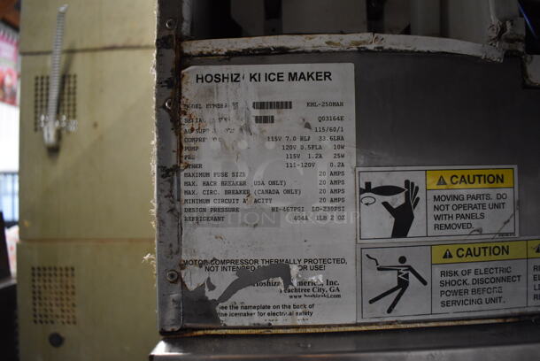 Hoshizaki KML-250MAH Stainless Steel Commercial Ice Head on Commercial Ice Bin. 115 Volts, 1 Phase. 31x33x50 - Image 5 of 5