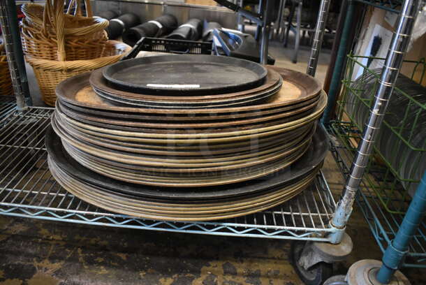 ALL ONE MONEY! Tier Lot of Various Items Including 23 Serving Trays - Image 2 of 4