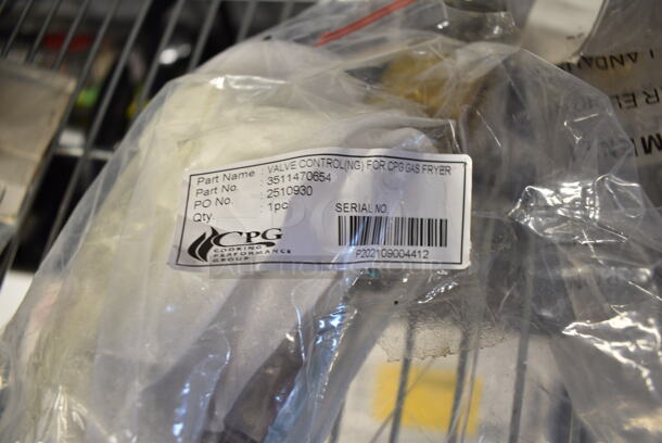 8 BRAND NEW SCRATCH AND DENT! Items; Cooking Performance Group 3511068532 Drain Valve for CF15 and CF30 Countertop Fryers, Cooking Performance Group 3511067454 Replacement Pilot Pipe Sleeve, Cooking Performance Group 3511470654 Natural Gas Safety Control Valve for CF15 and CF30 Countertop Fryers, Cooking Performance Group 3511472180 Replacement Front Pilot Pipe Assembly, Cooking Performance Group 3511473192 Front Main Pipe Assembly, Cooking Performance Group 3511472180 Replacement Front Pilot Pipe Assembly. 8 Times Your Bid! - Image 5 of 9