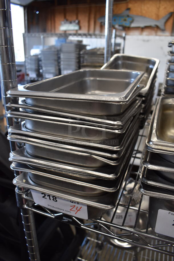 24 Stainless Steel 1/3 Size Drop In Bins. 1/3x2. 24 Times Your Bid! - Image 3 of 3