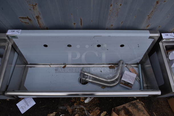 BRAND NEW SCRATCH AND DENT! Regency 600HSMS1848 Stainless Steel Commercial Wall Mount Trough Style Sink. - Image 2 of 3