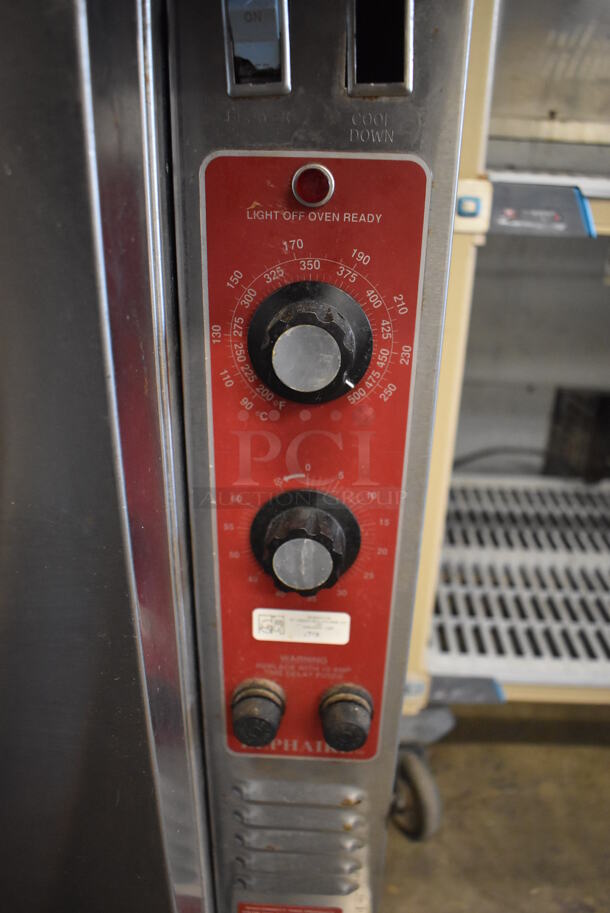 2 Blodgett Zephaire Stainless Steel Commercial Electric Powered Full Size Convection Oven w/ Solid Doors, Metal Oven Racks and Thermostatic Controls. 208-240 Volts. 38x37x72. 2 Times Your Bid! - Image 6 of 7