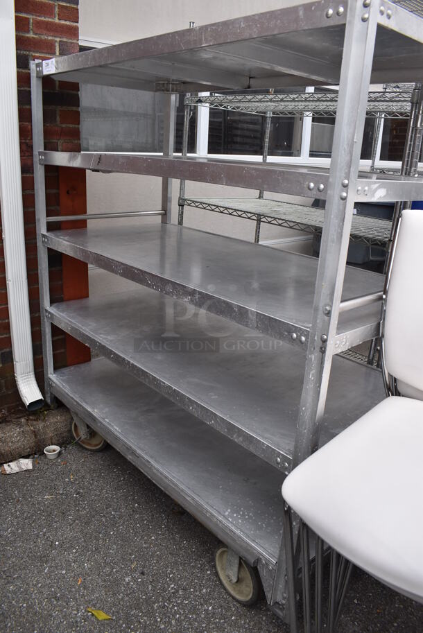 Metal 5 Tier Cart on Commercial Casters. 59x27x65 - Image 2 of 7