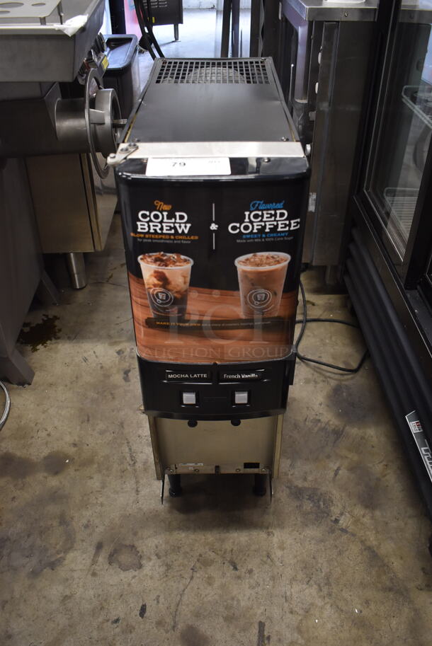 JDF-2S Commercial Electric Countertop Black Two Flavor Beverage System. 120V.  - Image 1 of 5