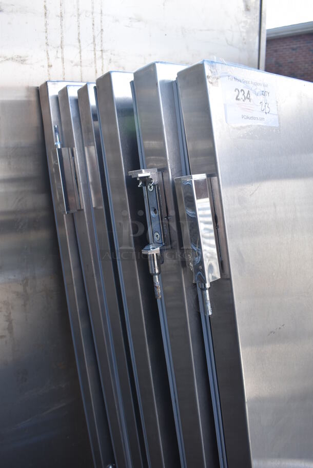 6 Stainless Steel Doors. 25x2x61. 6 Times Your Bid! - Image 4 of 5