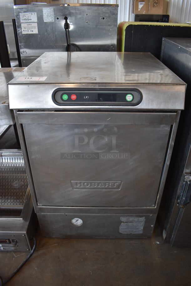 Hobart Model LXIH Stainless Steel Commercial Undercounter Dishwasher. 480 Volts, 3 Phase. 24x25x34