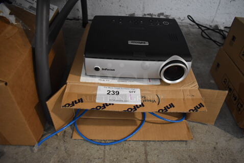 InFocus W340 Projector. 10.5x9x3