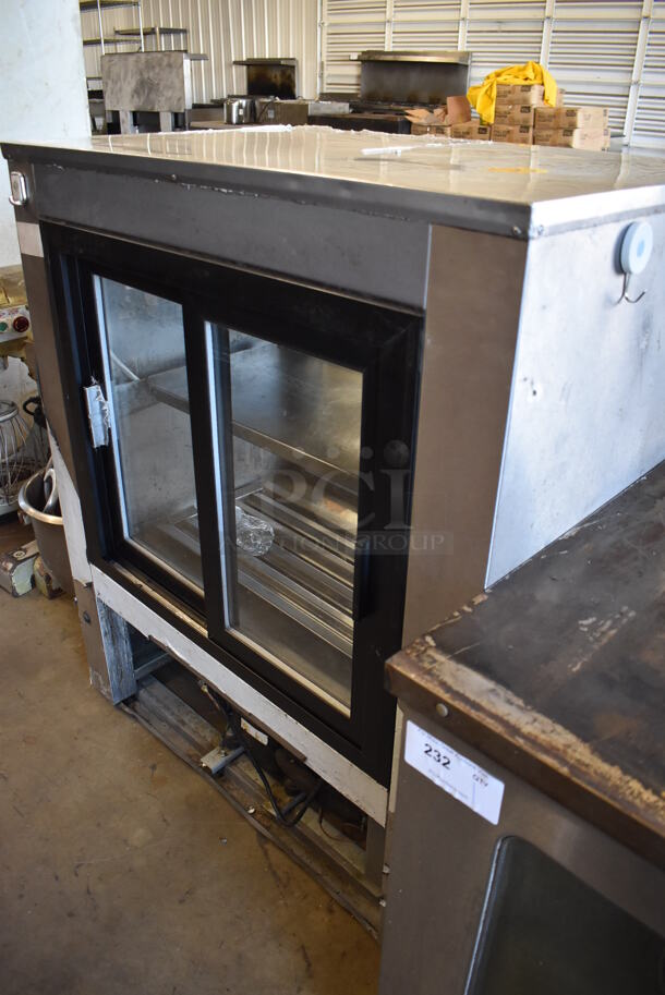 Cooltech CUSTOM-36GL Stainless Steel Commercial 2 Door Cooler Merchandiser. 120 Volts, 1 Phase. 36x24x43. Tested and Working! - Image 2 of 6