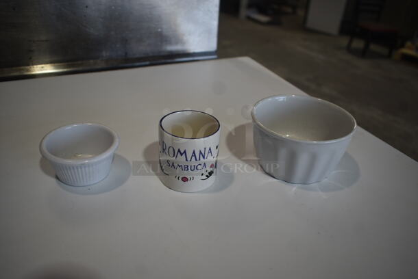 ALL ONE MONEY! Lot of Various White Ceramic Dishes; Sugar Caddies, Mugs and Bowl - Image 4 of 5